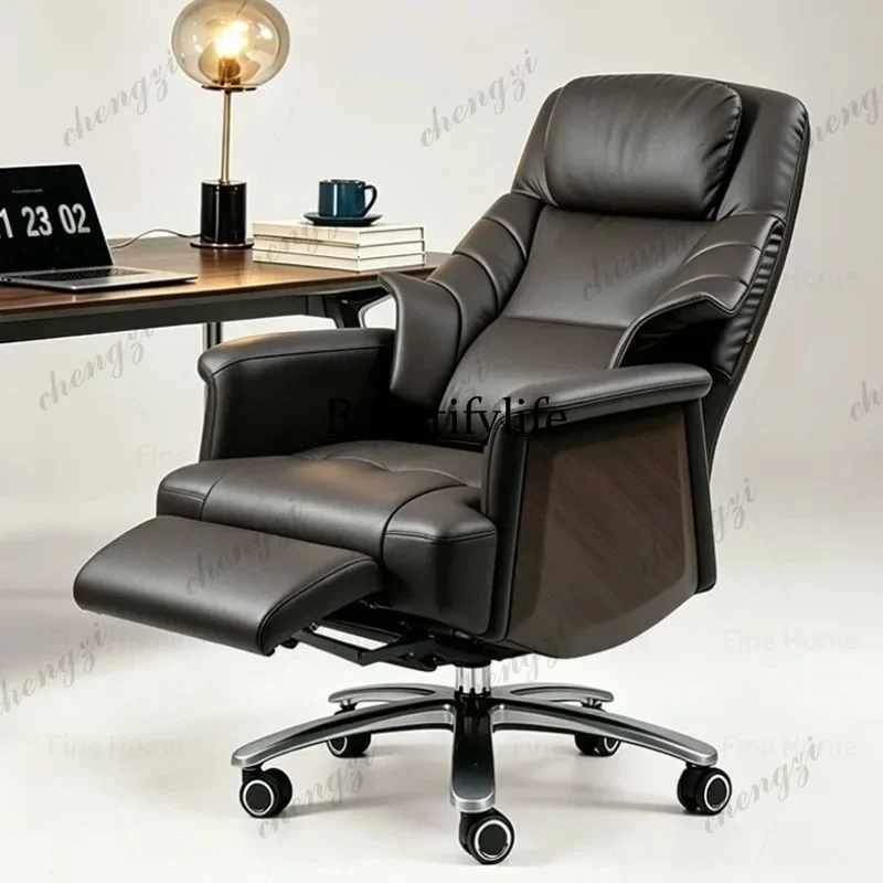 K153 Leather business, electric office chair, rotating reclining computer chair, ergonomic class chair