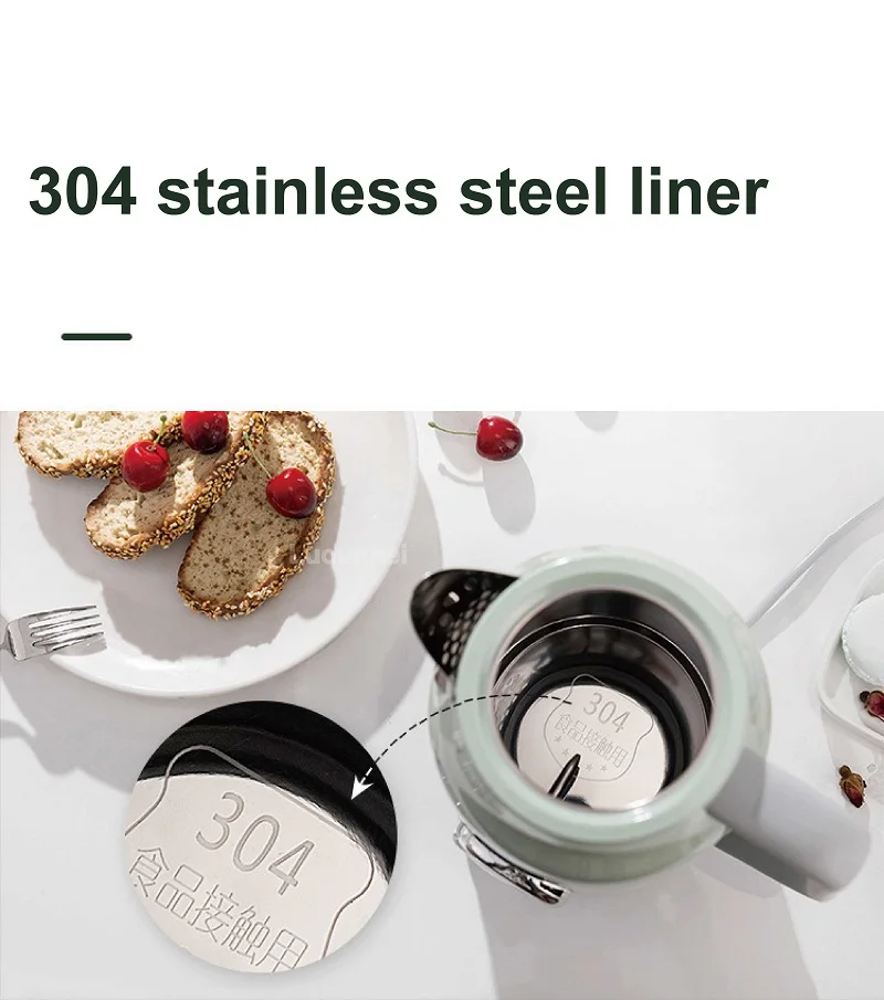 1700ml ไฟฟ้ากาต้มน้ําบ้าน 304 สแตนเลสสตีลกาต้มน้ําอุณหภูมิจอแสดงผล Quick Boil กาต้มน้ํา Auto Power Off 1800W