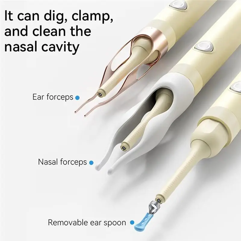 A05G-Visual Ear Wax Cleaner Earwax Cleaner With 8M HD Camera Ears Wax Cleaner Kit Replacement For Whole Family Earwax Removal