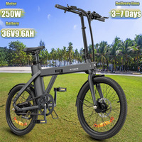 ENGWE P20 Electric Bike 250W Brushless Motor 36V9.6AH Lithium Battery Adult City Aluminum Alloy Electric Bicycle Foldable E-bike