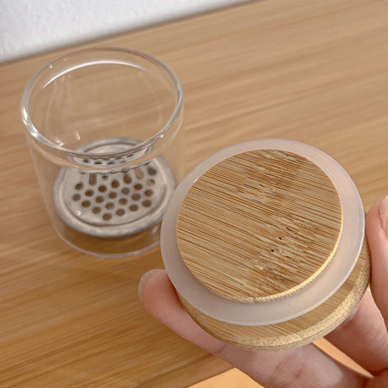 1Pc Nail Brushes Washing Cup Water Cleaner Easy Cleaning Portable Brush Mesh Layers Washer For Nail Art Sequins.