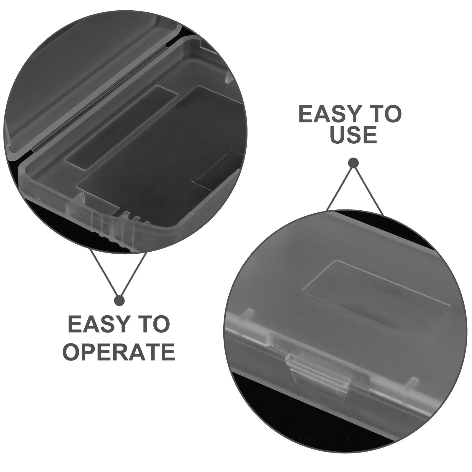 30Pcs Game Card Storage Box Transparent Display Window Plastic Organizer Case Dustproof Waterproof for Trading Cards Sports