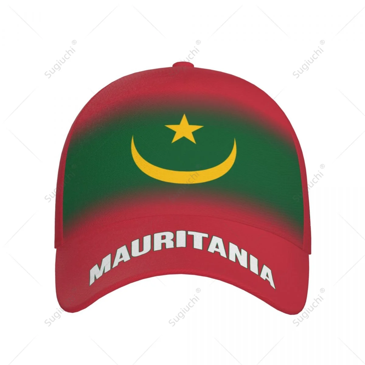 Unisex Baseball Cap Hat Mauritania Flag Gradient Color 3D Printing for Tennis Outdoor Bike Bicycle Golf Baseball Sports Fans