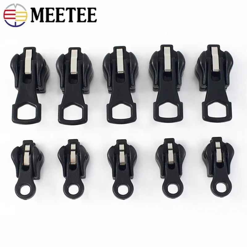 

20/30/50Pcs 3# 5# Zipper Slider for Nylon Metal Resin Zippers Bag Garment Decor Universal Zips Puller Head Sewing Accessories