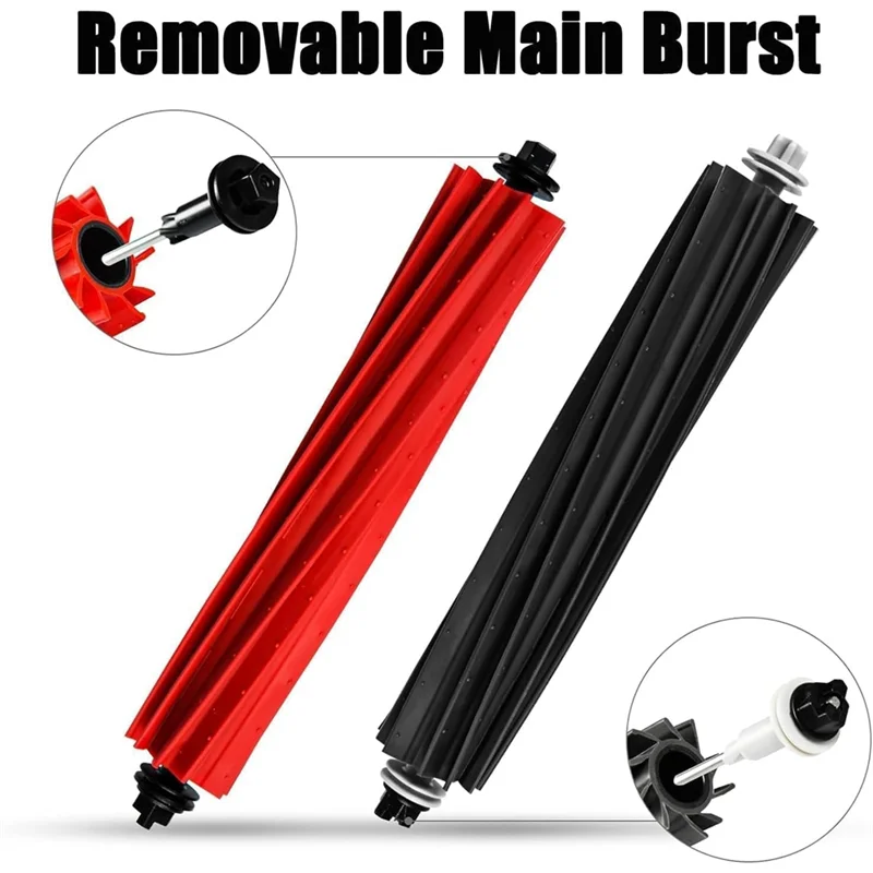 18 個交換部品 Roborock Q8 Max+/Q8 Max/Q5 Pro/Q5 Pro+ 真空ローラーサイドブラシフィルターモップパッドダストバッグ