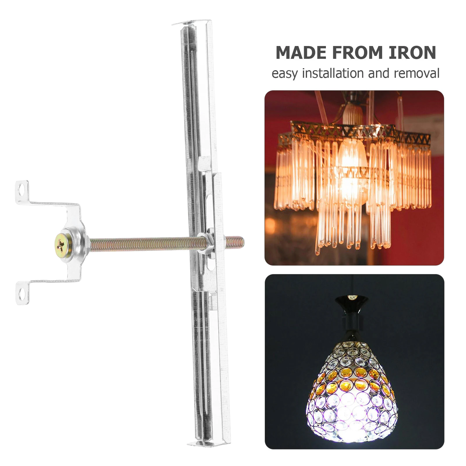 

Adjustable Square Tube Grid Ceiling Light Fixture Mounting Bracket Easy Install Office Linear Lighting Bracket Light