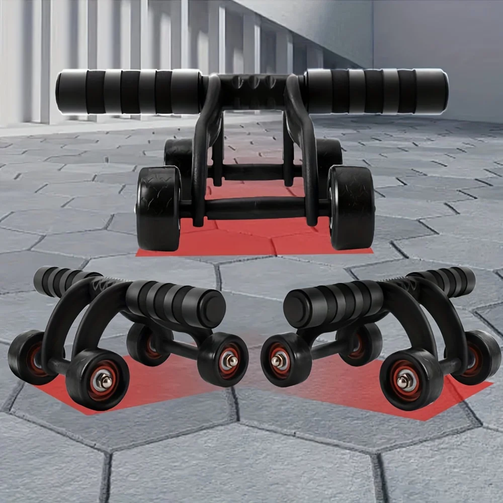 1pc-abdominal-exercise-wheel-four-wheels-for-stability-home-gym-fitness-equipment-strengthen-core-tone-abs-muscle-train