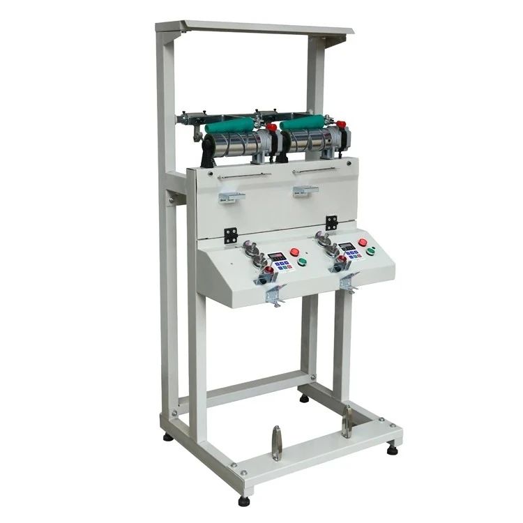 2‑Spindle Textile Yarn Rewinder, Independent Meter Counter & Speed Adjustment, High‑Speed Cone Winding Machine