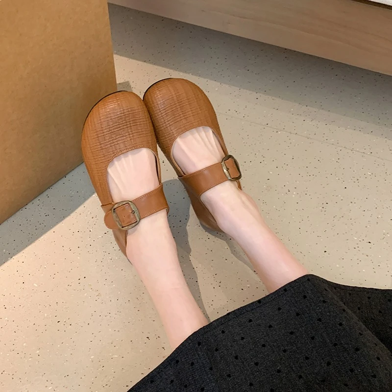 

Women Flats Mary Jane Shoes Sport Sneaker Trend Loafers Shoes Spring 2026 Fashion Waling Running Leather Shoes Casual Zapatos