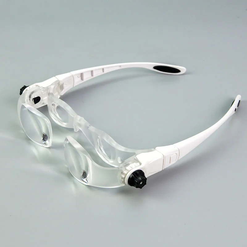 Zoom Mobile Phone Glasses Magnifying Glass Cellphone Screen Wearing Magnifier with Phone Holder