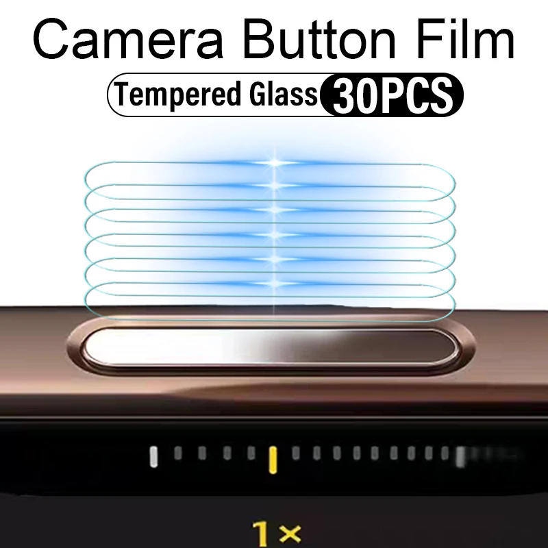 Für iPhone 16 Plus Pro Seite Kamera Taste Aufkleber Gehärtetes Glas Schutzfolien Für iPhone 16 Pro MAX Dynamische Kamera Film