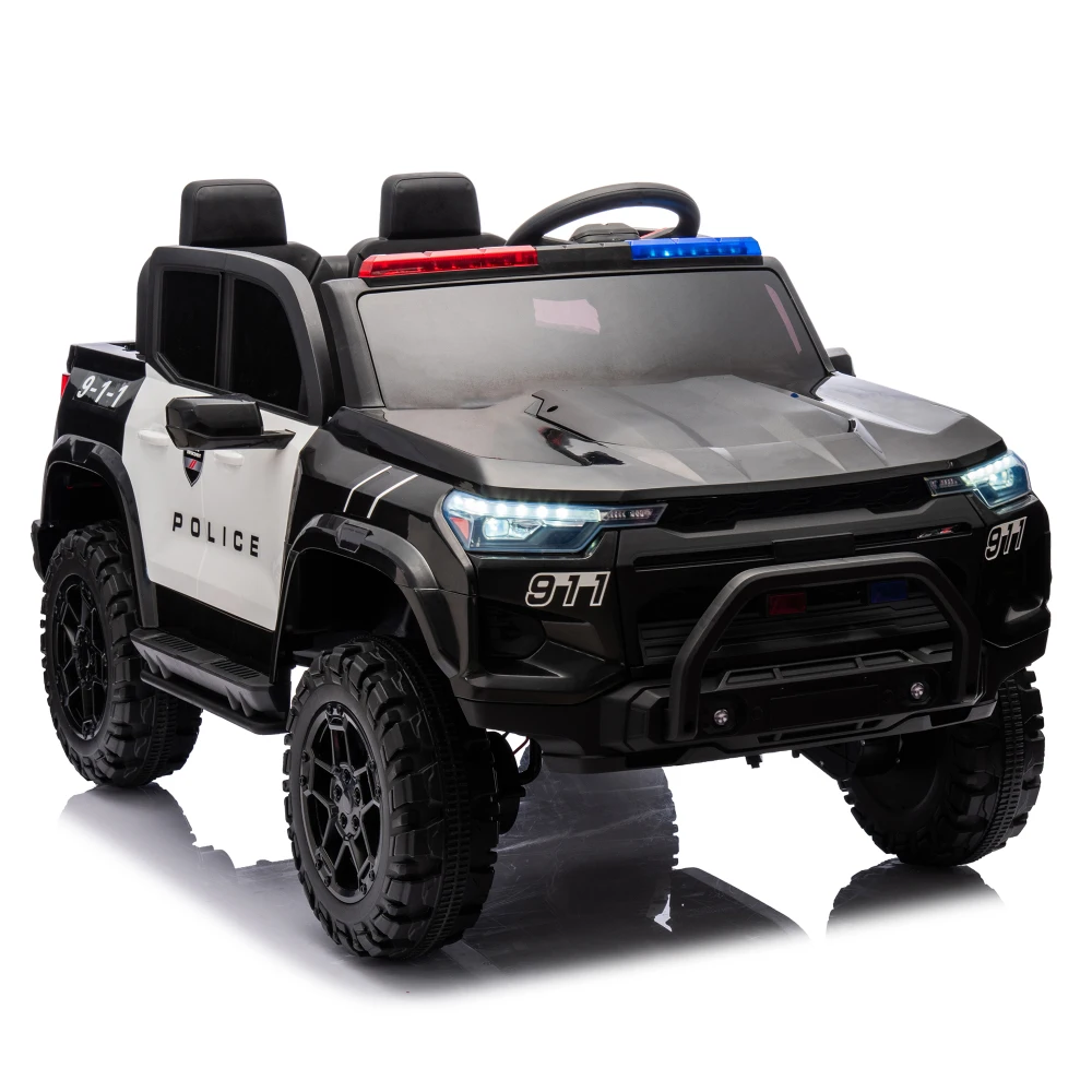 

24V10A Two-seater Kids Ride On Electric Pickup, kids ride on toy W/parents remote control,4WD 800W motors,Two Safety belts