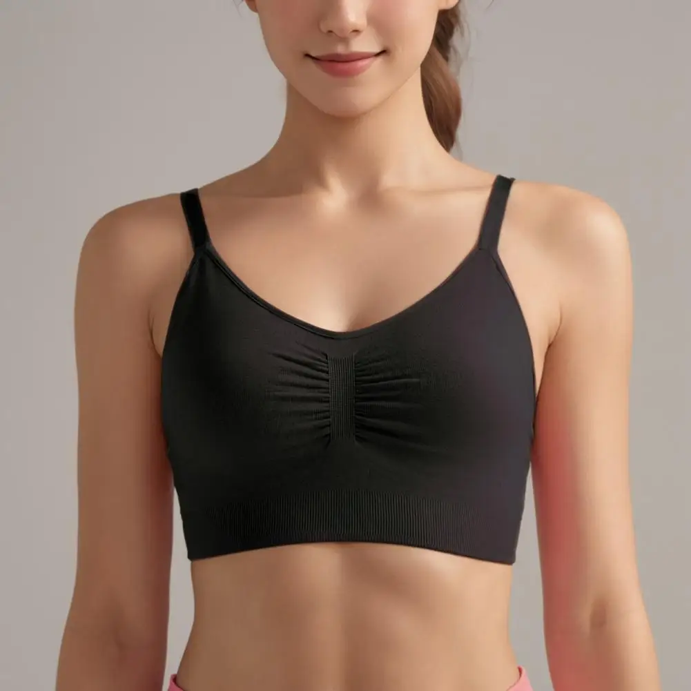 Women Soft Bra Wireless Sports Bra for Women Padded Workout Bralette Comfortable No Underwire Yoga Push-up Bra Comfortable
