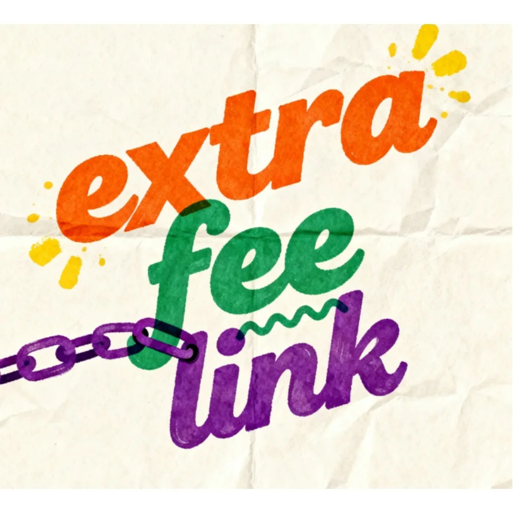 

Extra Fee link The shipping link is used to pay for the postage to the customer