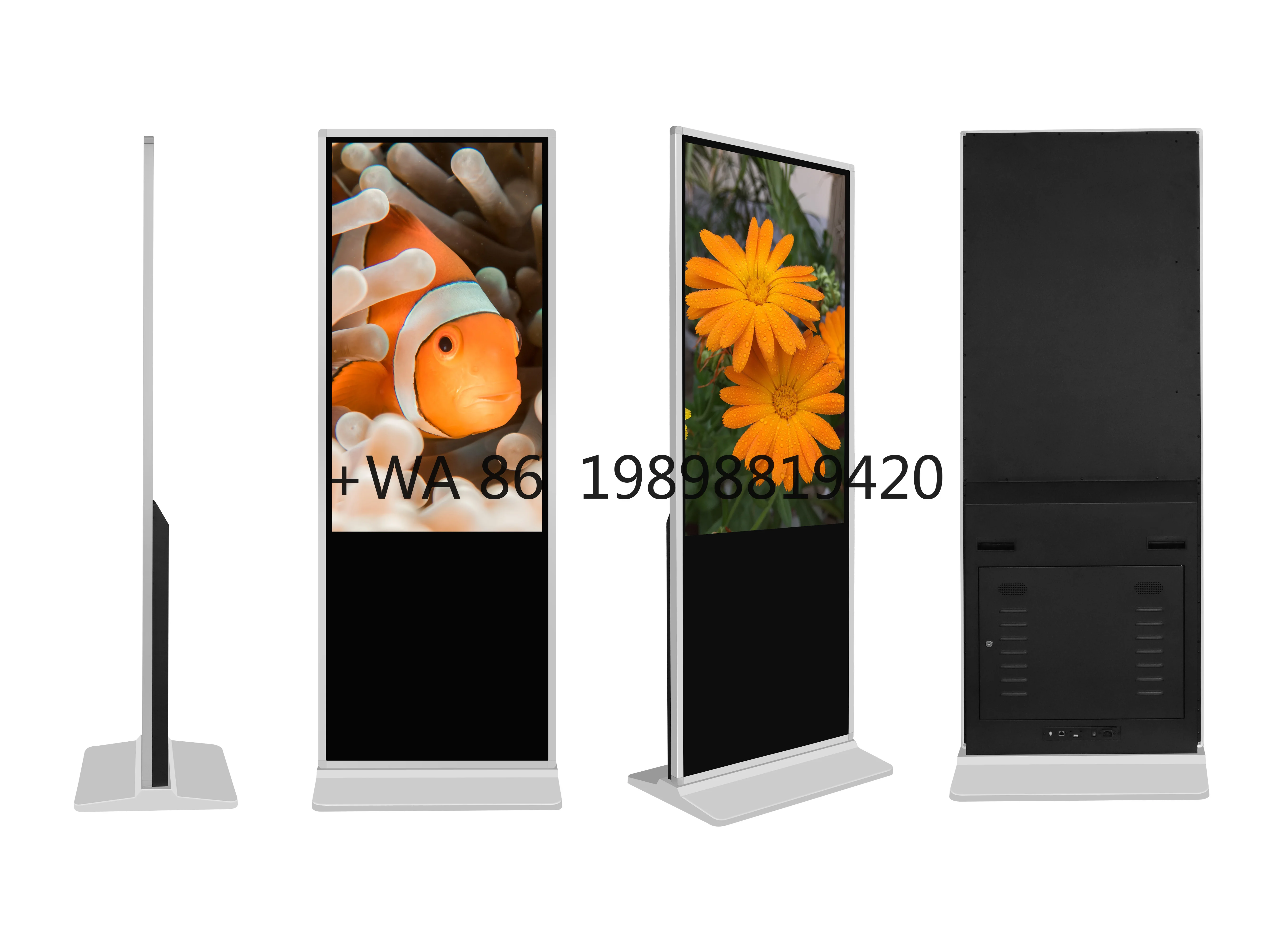 

Full Color Led Display Floor Standing Digital Signage Displays Interactive Digital Signage Totem Indoor
