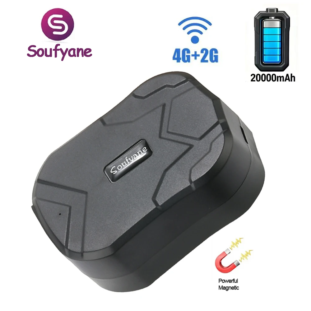 

TK905C Soufyane Vehicle Car GPS Tracker 2G/4G TKSTAR 20000mAh Battery GPRS Locator Waterproof Magnet Remote Control Free Web APP