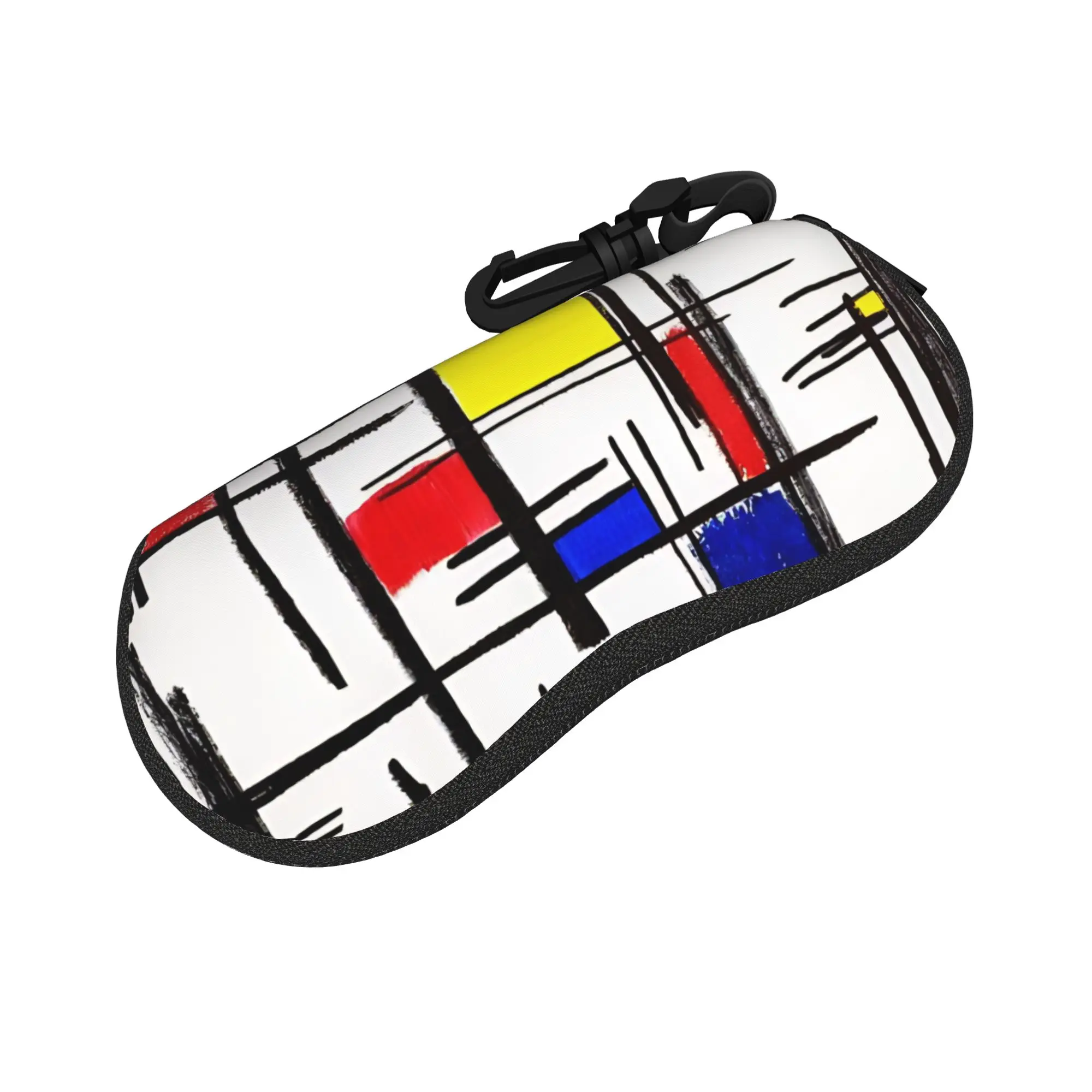 Piet Mondrian De Stijl Accessories Glasses Case for Girls New Zipper  Glasses Storage Box Protector Eyewear Container