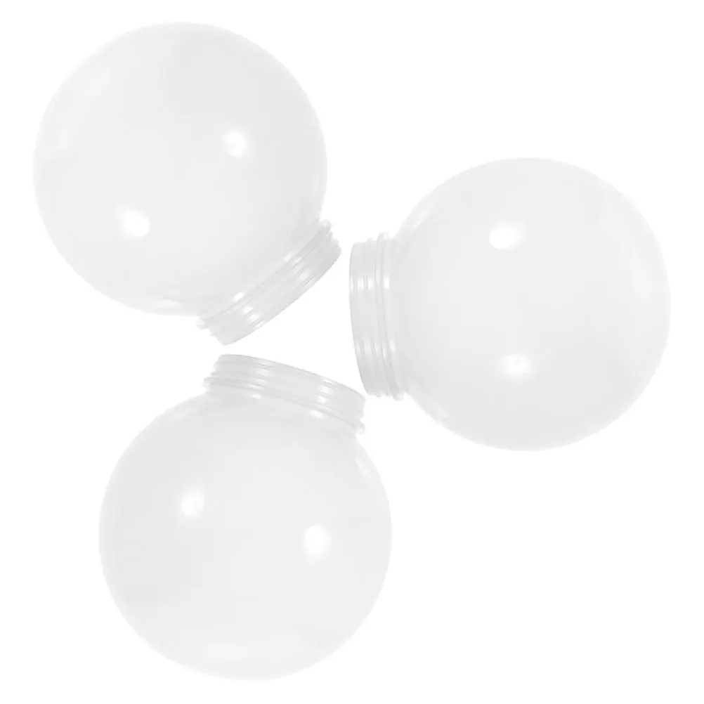 

3Pcs Milk White Globe Lampshade 150MM 8cm Thread Outdoor Wall Post Porch Light Cover Replacement Accessories Lampshade