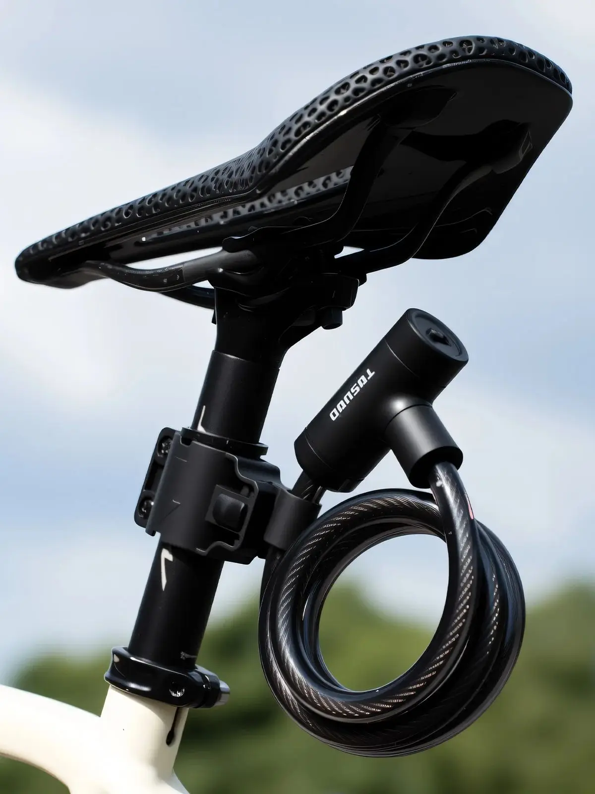 AliExpress TOSUOD Bicycle Lock Portable Anti-theft Lock Motorcycle Metal Lock With 2 Keys With Mounting Bracket Mountain Bike Accessories