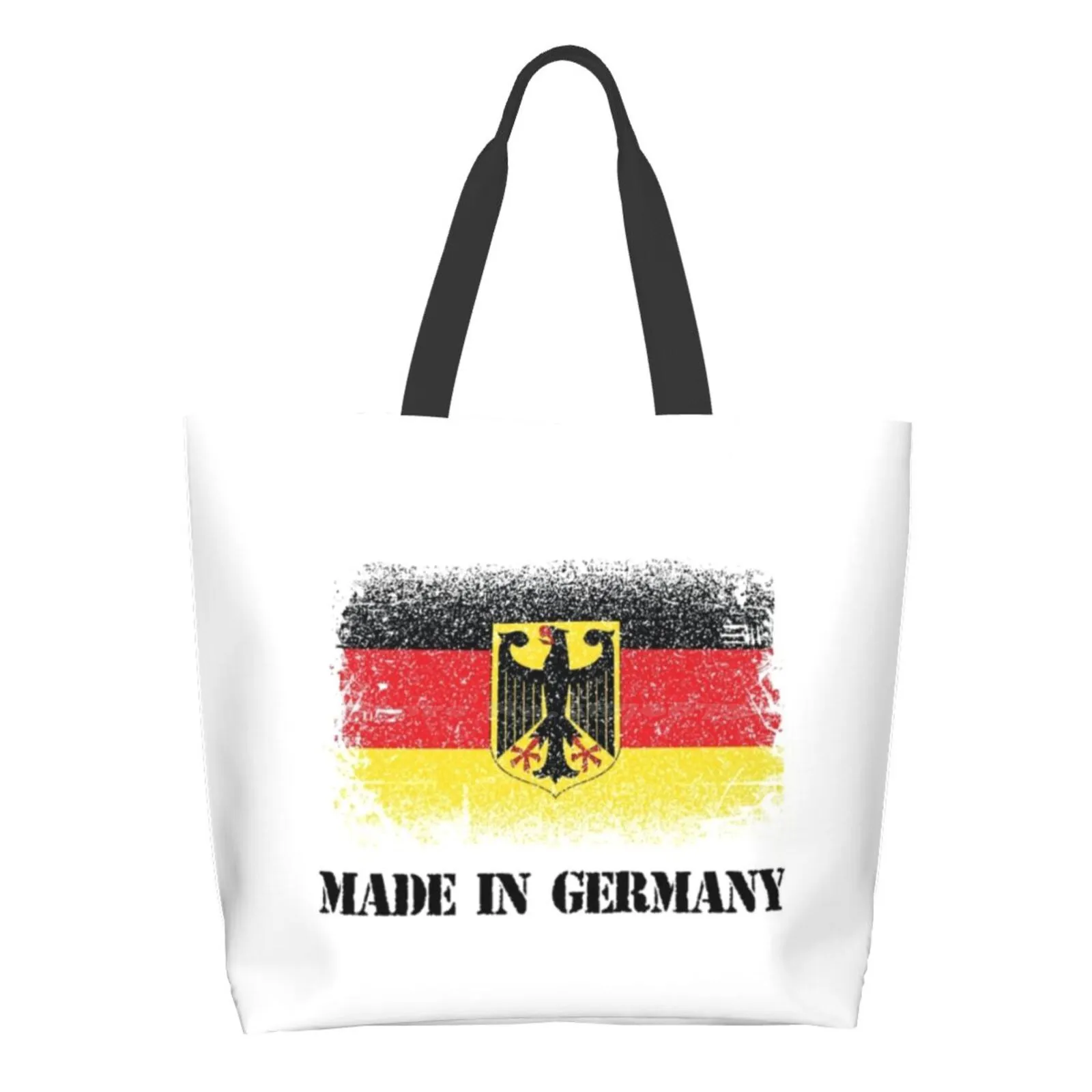 Made In Germany, German Flag Ladies Casual Handbag Tote Bag Reusable Large Capacity Made In Germany Germany German Car Art