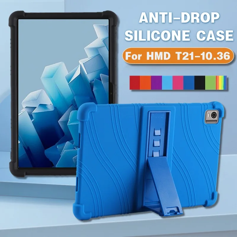 

For HMD T21 2024 10.36" Case Tablet Shockproof Cover Tablet Kids Soft Silicon Stand Protective Shell