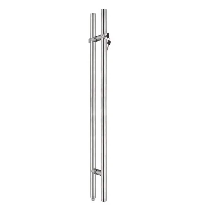 Stainless steel glass handle lock for glass or wooden doors, for door and window handles