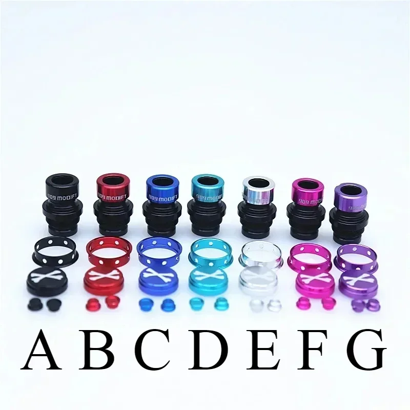 Dot2 909 بٹن سیٹ XBONE رنگین ایلومینیم ڈرپ ٹپس اسٹرا جوائنٹ کے ساتھ ڈرپ ٹپ میں ترمیم کریں