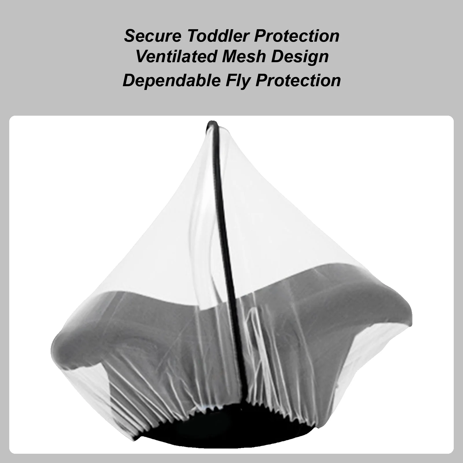 

Baby Stroller Fly Net Baby Fly Protection Net For Stroller Fine Mesh Elastic Barrier With Storage Bag For Cradles Bassinets Car