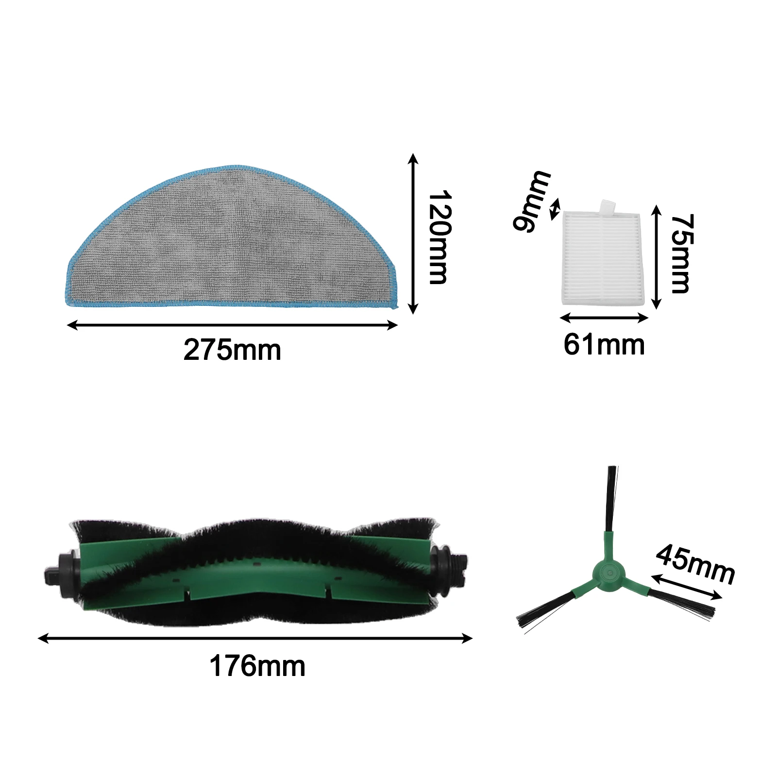 for roomba Mop Cloth Robot Vacuum Filter for kit Home Cleaning Microfiber Material Reusable Mop Cloth Easy Installation