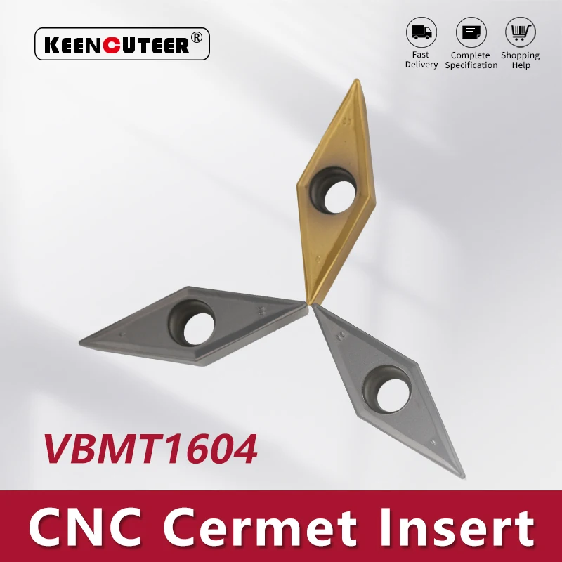 Vbmt Vbmt160404-mt Kt60 Kt6020 Carboneto de Inserção para Cermet Svjbr l Torneamento Externo Ferramenta Lâmina Torno Peças Cnc Cortador