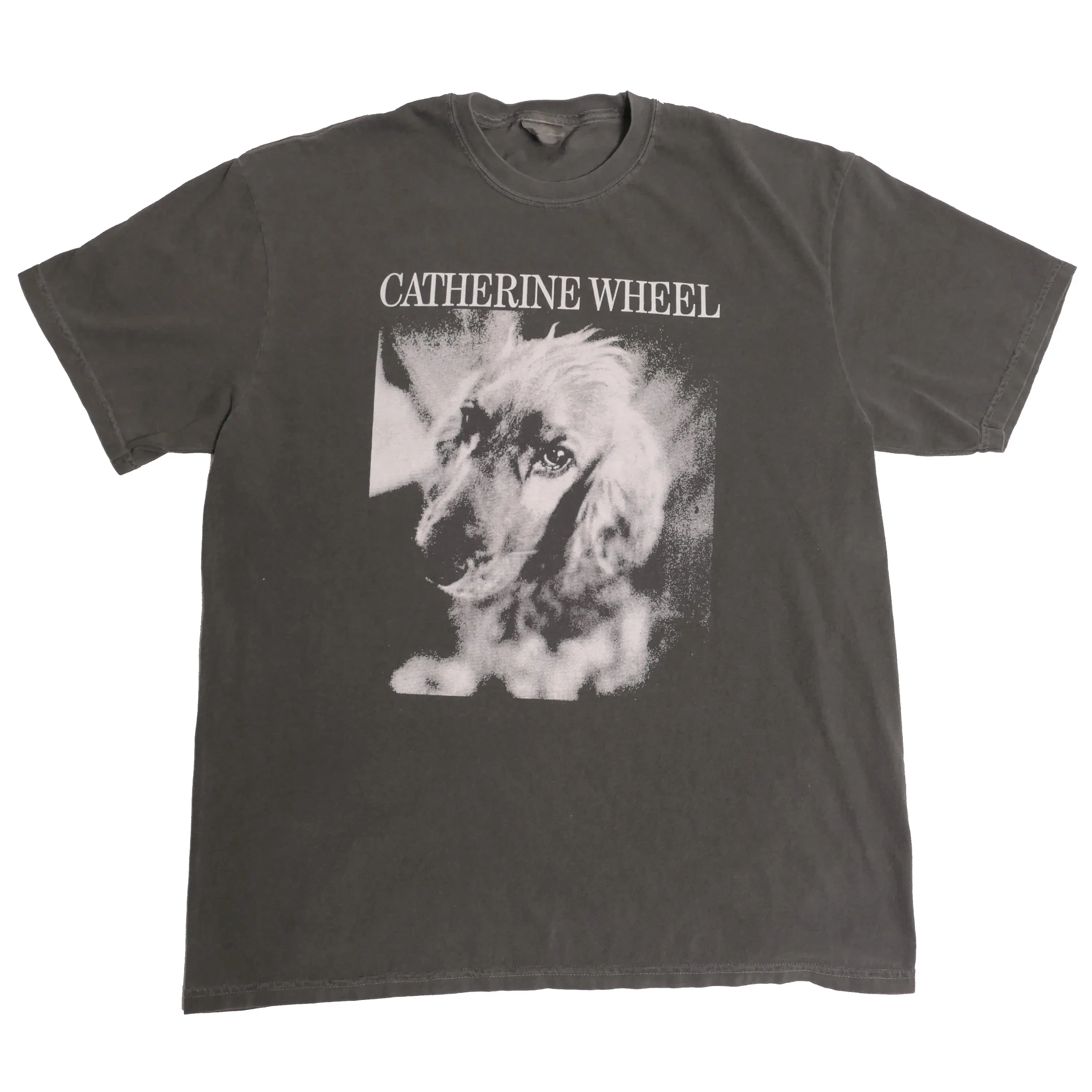 Catherine Wheel T Shirt Ultra Faded Shoegaze Slowdive Tour Mate Post Punk Alternative Grunge Band Dachshund Puppy Dog Album