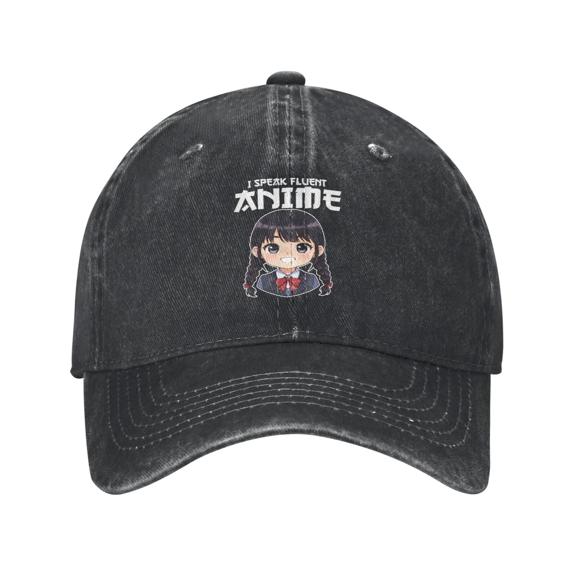 I SPEAK FLUENT ANIME - ANIME GIFT Fashion Baseball Cap  Lightweight Golf Hat Man  Short Trip Golf Hat Man
