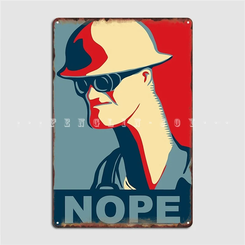 Team Fortress 2 Engineer Nope.Avi Poster Metal Plaque Wall Pub Living Room Decoration Wall Plaque Tin Sign Posters