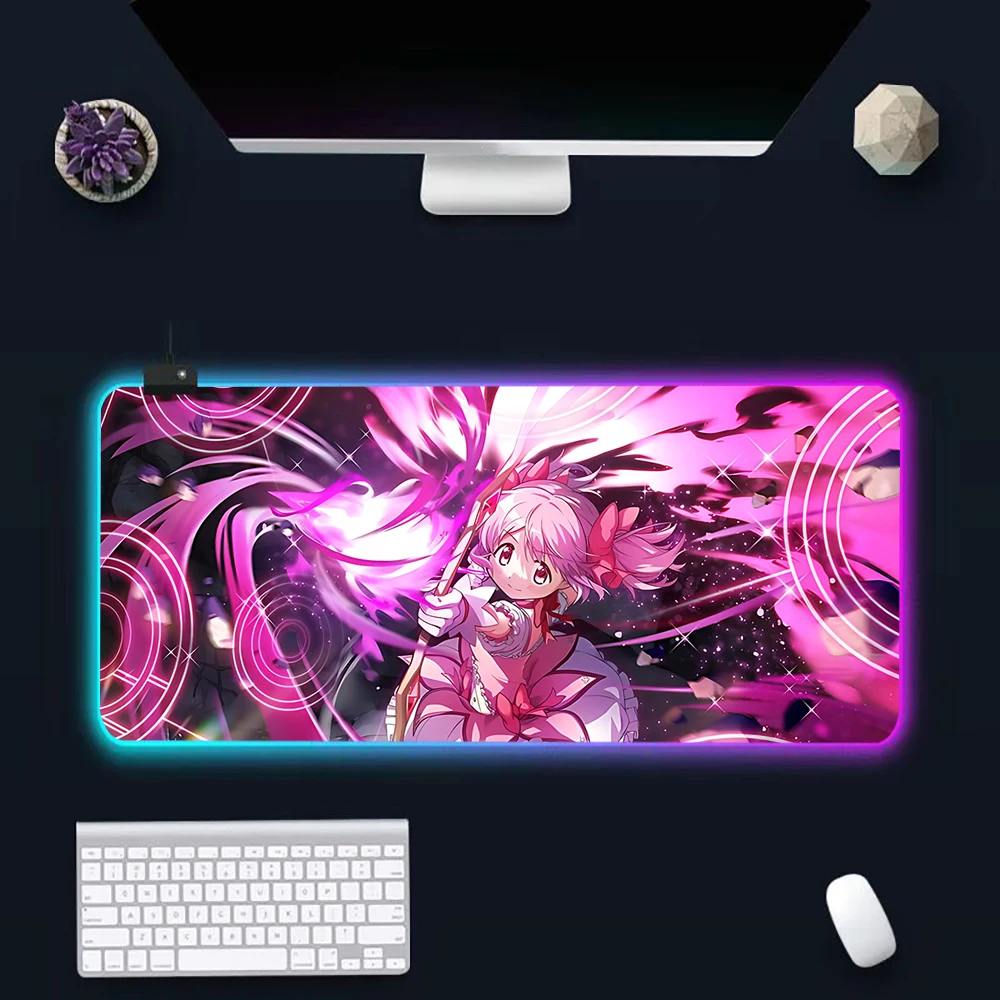 

Горячая новинка: Игровой коврик для мыши с RGB-подсветкой и LED-эффектами, резиновый, для ПК, с изображением аниме-девушки, для геймеров