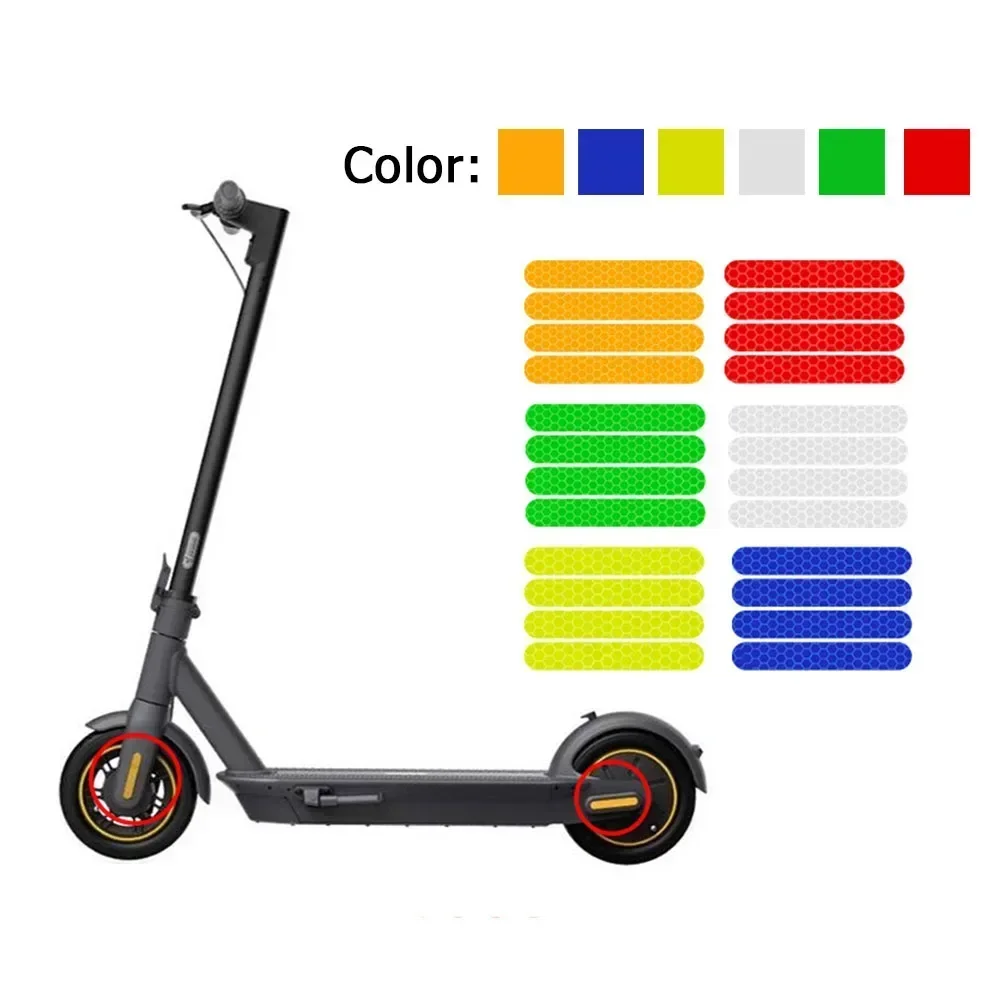 Anti-Fade Reflective Decals For Ninebot Max G30 Electric Scooter Long-Lasting Waterproof Wear-Resistant Safety Stickers E-bike