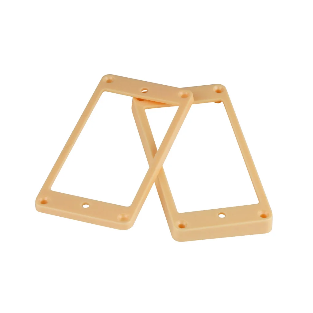 

FLEOR 2pcs Flat Bottom Guitar Humbucker Pickup Mounting Rings Frames Set Guitar Parts