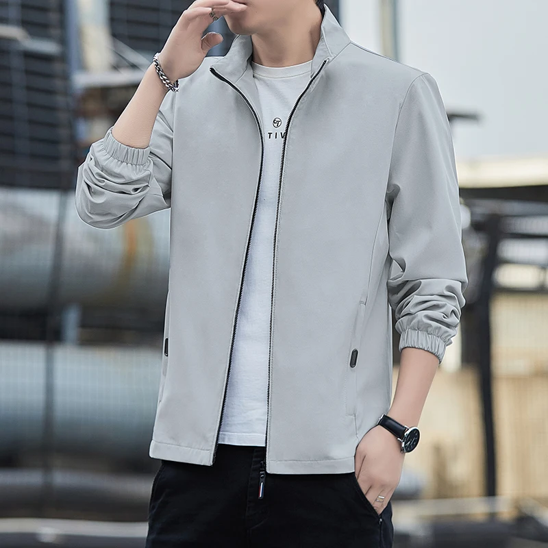 

Новая мужская повседневная легкая весенне-осенняя ветрозащитная модная корейская версия универсальная мужская одежда Ele