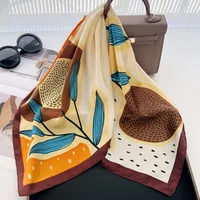 70cm Polka Dot Printed Silk Scarf Women Simulated Silk Elegant and Versatile Headwear Bag Accessories Clothing Square Scarf - Image 3