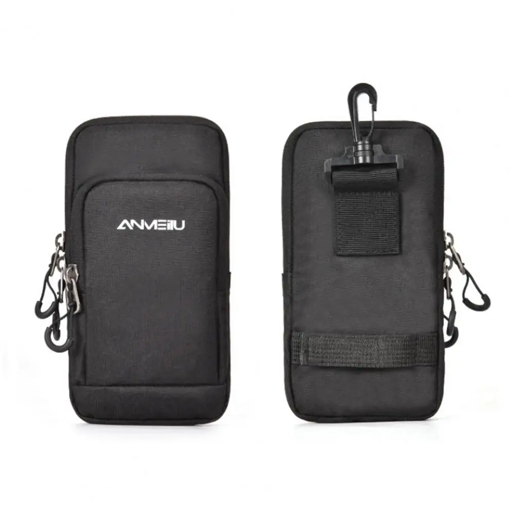 Cell Phone Pouch Polyester Cloth Phone Pouch Fastener Type Breathable  Universal Smartphone Bag Belt Holder Case