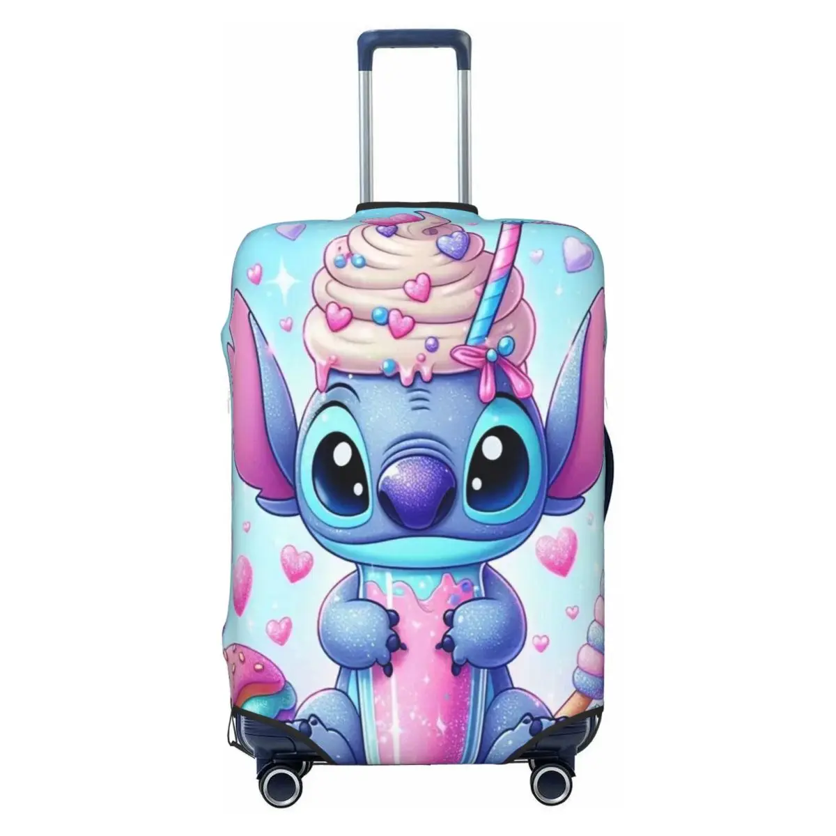 

Custom Cute Stitch Luggage Cover Protector Fashion Cartoon Travel Suitcase Protective Cover for 18-32 Inch