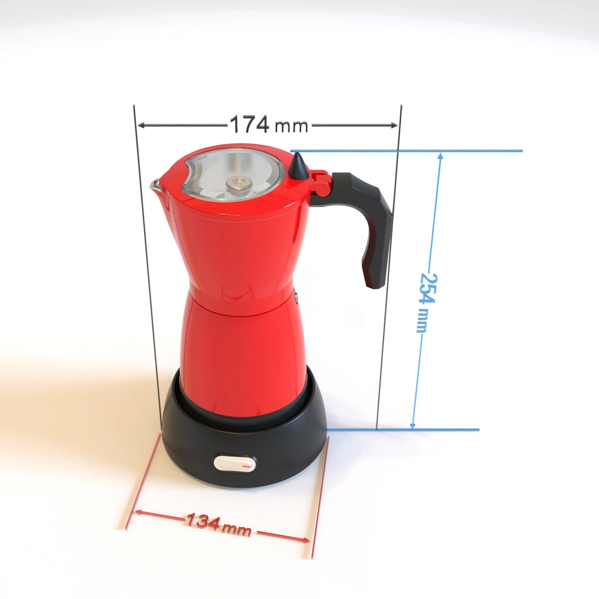 Электрическая кофеварка для эспрессо ETL 110 В 480 Вт 6 чашек 300 мл Caffettiera Moka Mocha Maker