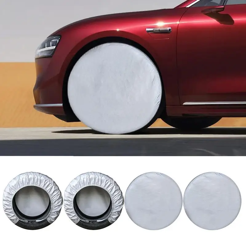 

4pcs Wheel Tire Covers Case 420D Oxford Cloth Car Tires Storage Bag Vehicle Wheel Protector For RV Truck SUV Car Styling