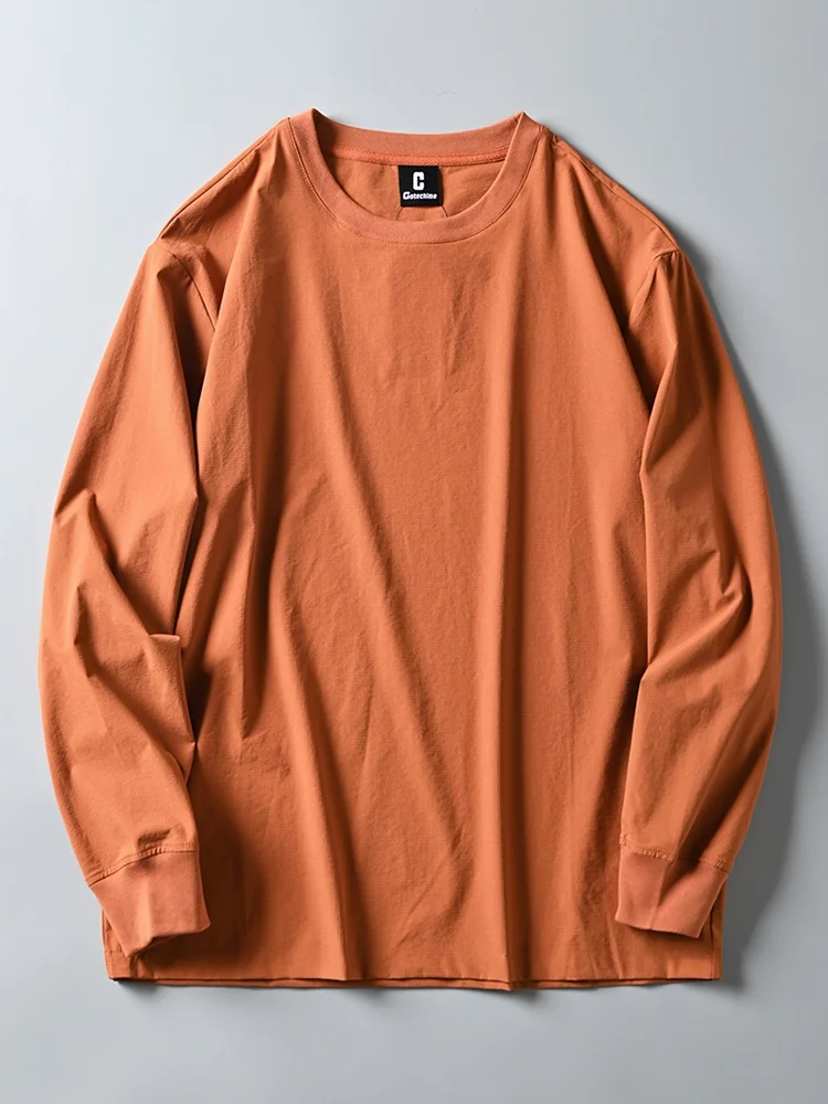 Lightweight Qui-Dry Breathable Men's round Ne Sweatirt Outdoor Functional Casual Base Layer T-irt Street Sle Elastic