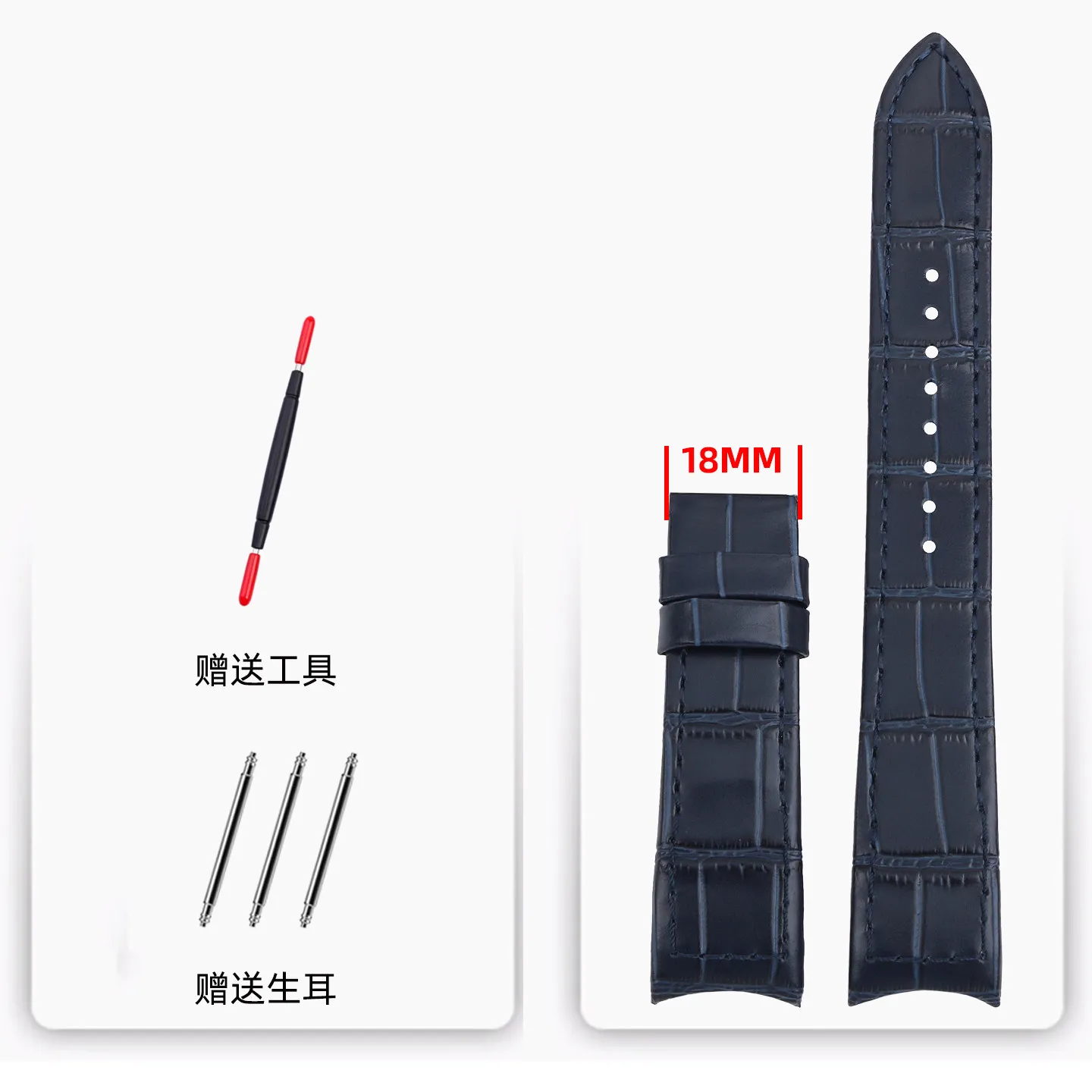 Suitable for Seiko Leather Strap Premier Series SNP041 SNP044 7D48-0AG0 Cowhide Strap 21mm image 3