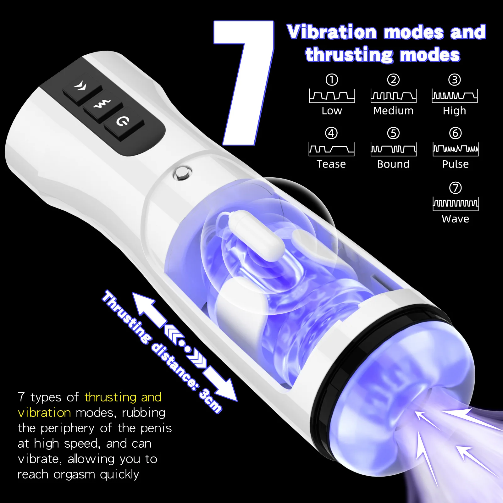 IPX7 Waterproof Wearable Telescopic Heating Male Masturbator Cup Vagina Pocket Pussy Automatic Masturbating Machine Sex Toys Men