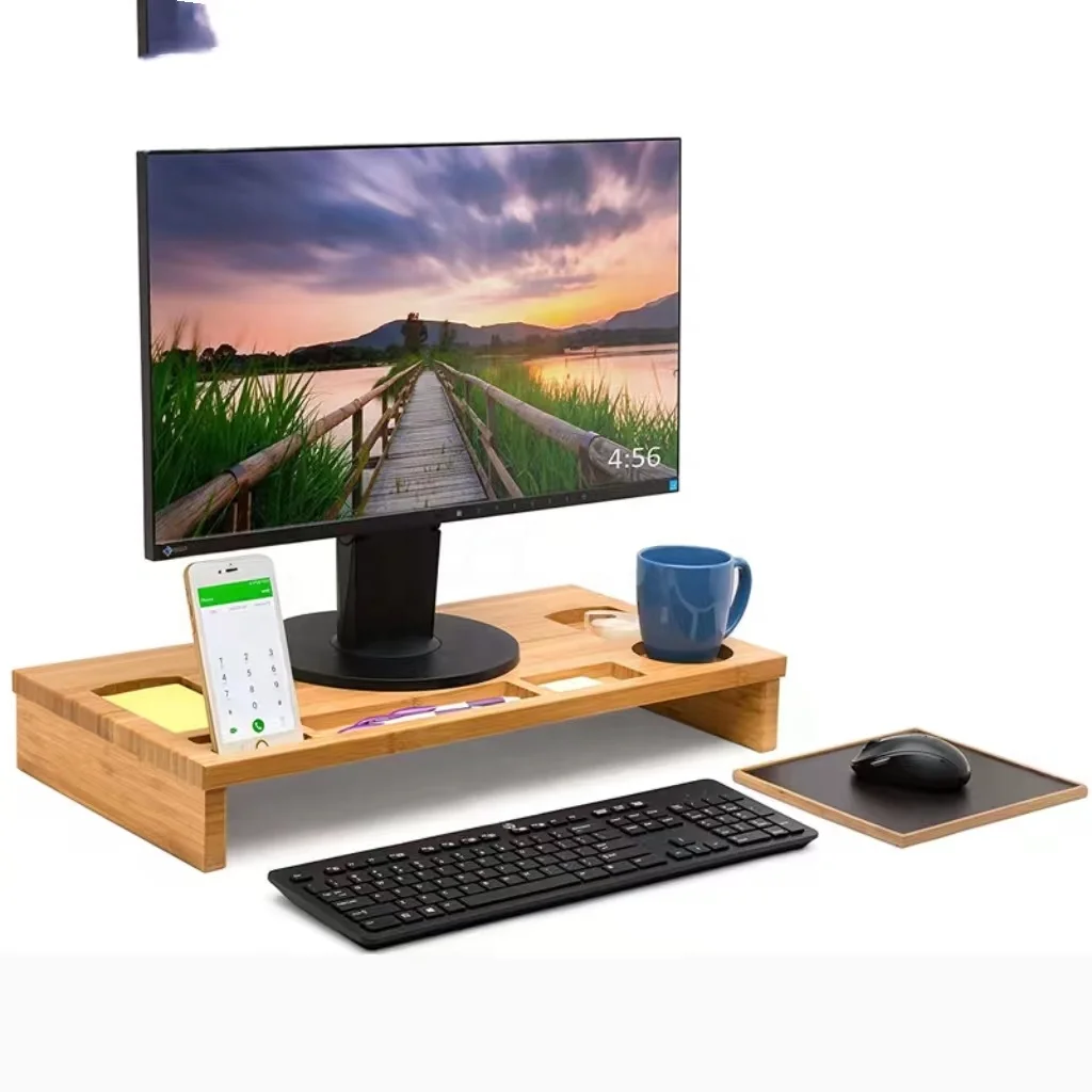 Desktop Computer Monitor Heightening Stand Screen Cushion Heightening Base Stand Office Desktop Storage Stand