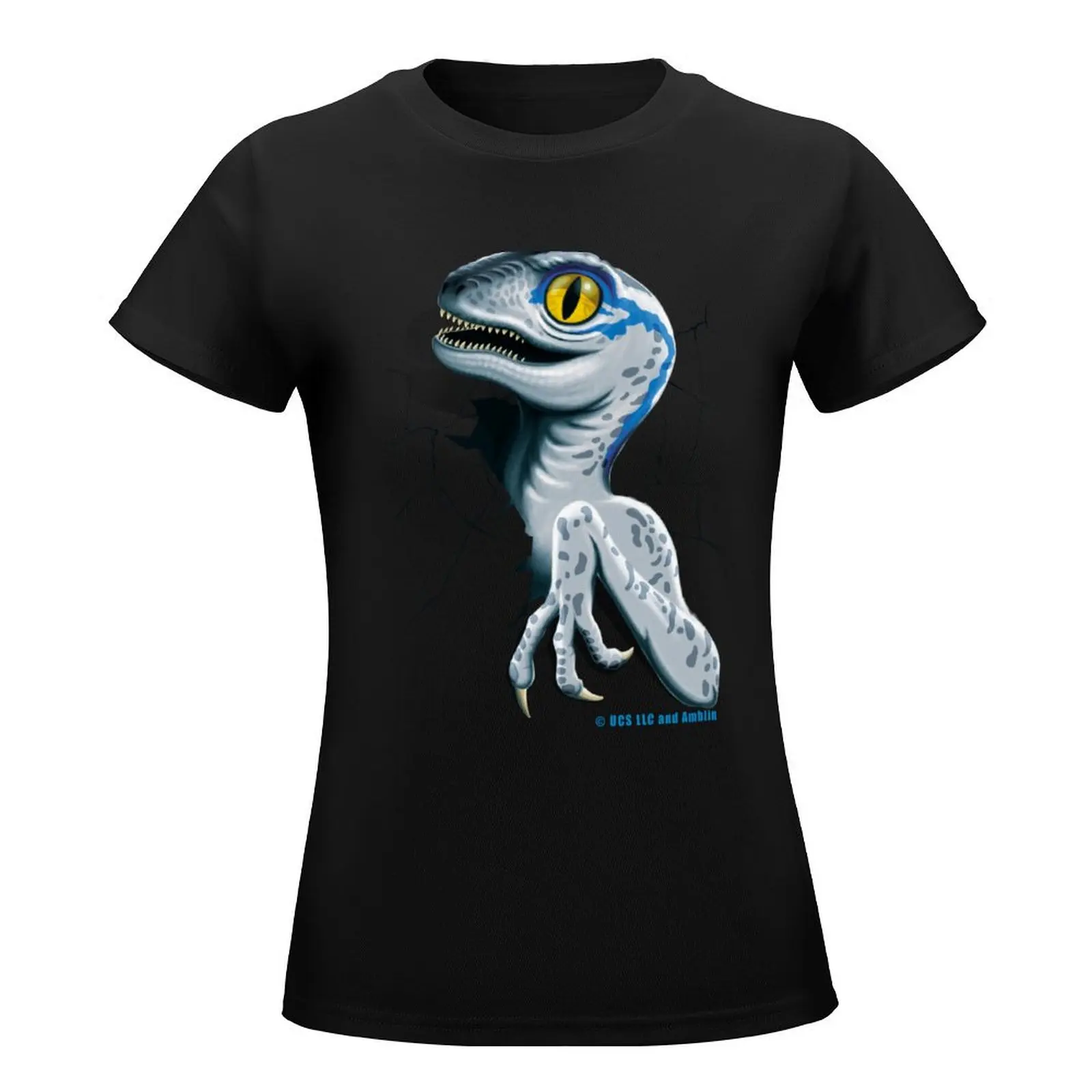 Jurassic World - Baby Blue Velociraptor T-Shirt hippie clothes lady clothes t shirts for Womens