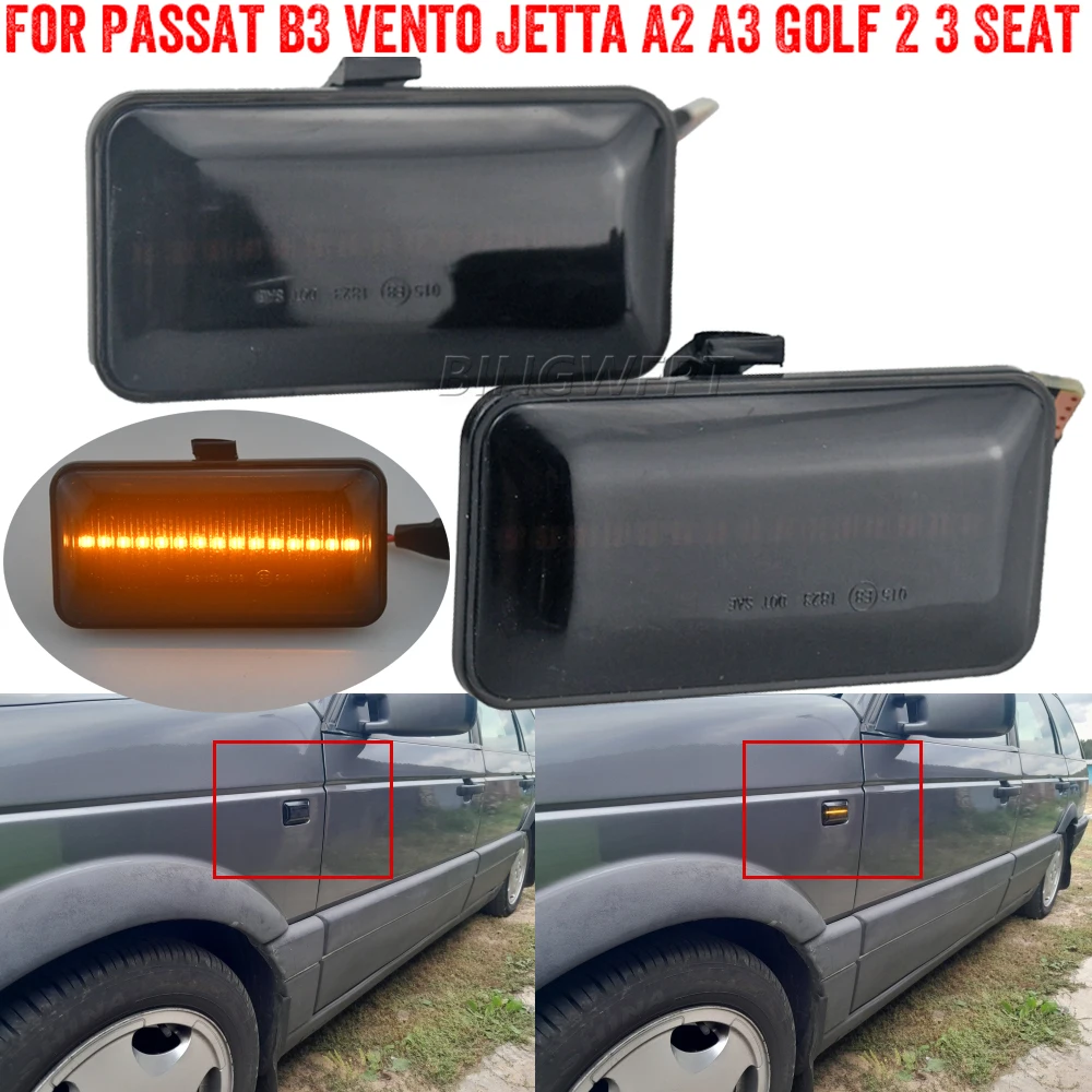 

Для VW Volkswagen Golf 3 MK3 1H1 1H5 1E7 Passat 35i Vento 1H2 1991 1992 1993 1994 1995 светодиодный боковой габаритный фонарь указателя поворота