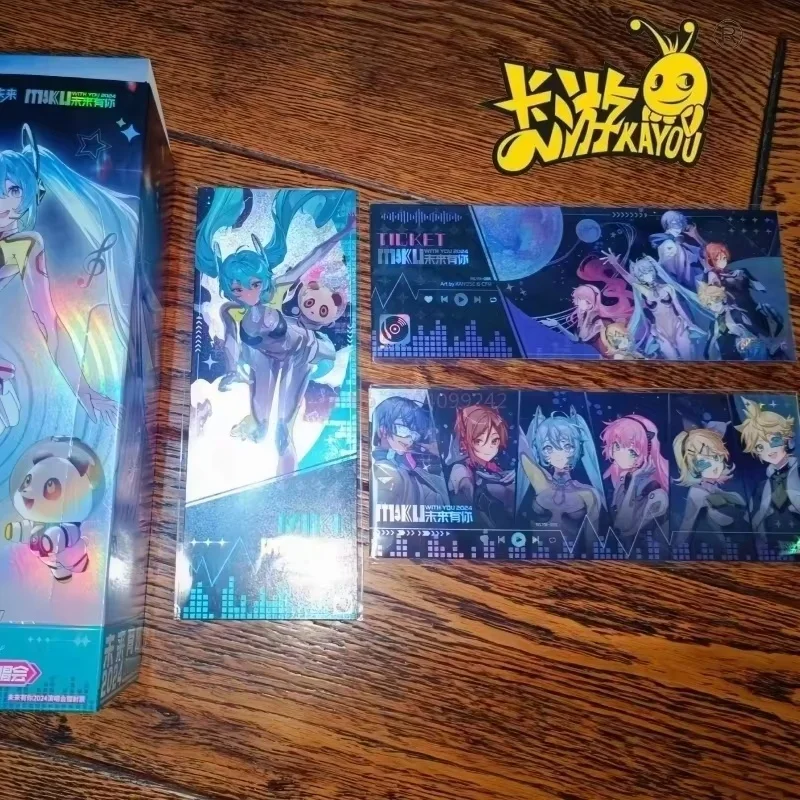 

Kayou 2025 Genuine Hatsune Miku Card Symphony Of Youth Anime Collection Cards Mistery Boxes Board Games Toys Birthday Kid'S Gift