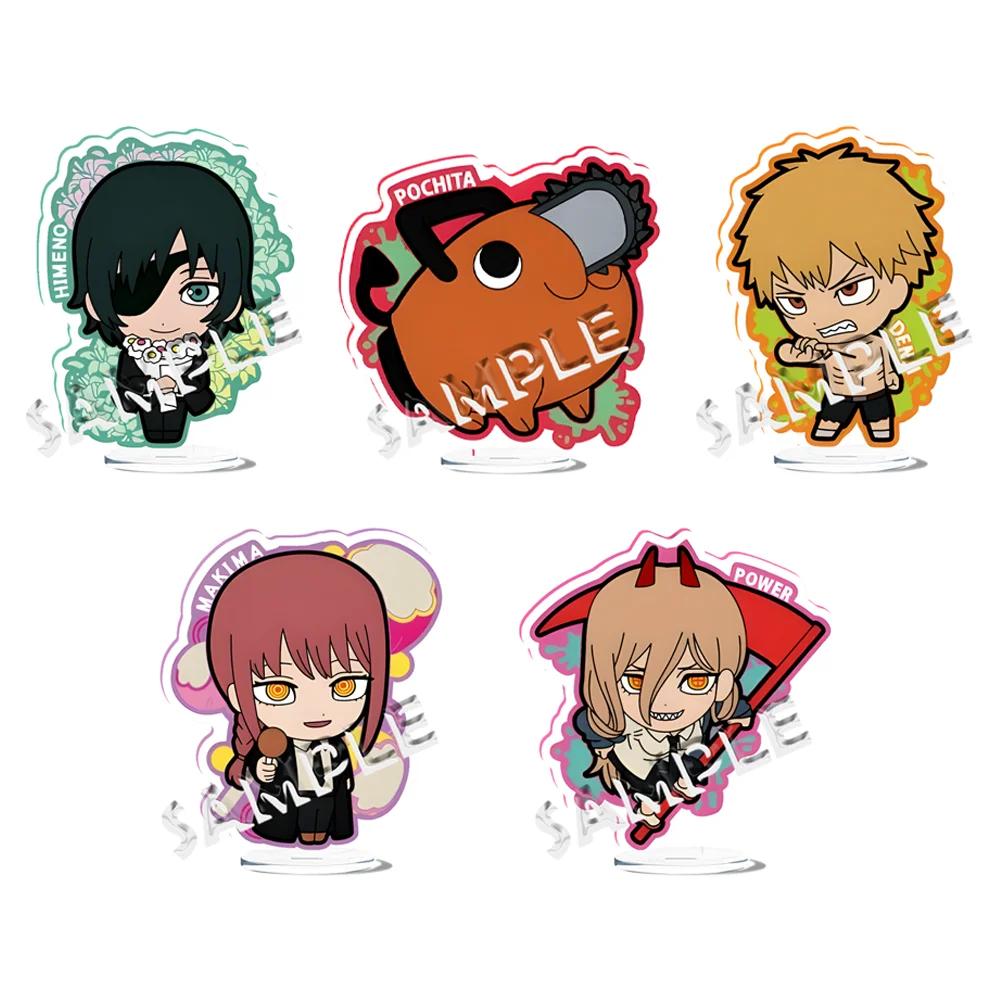 

Anime Chainsaw Man 10cm Acrylic Stand Power Denji Makima Pochita Himeno Cute Model Plate Desk Decor Standing Sign Gift